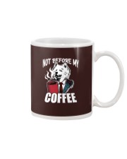 Samoyed Dog Not Before My Coffee Mug tile