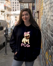 Pug Dog 040220-4 Hooded Sweatshirt lifestyle-unisex-hoodie-front-1