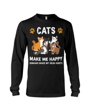 Cat Cats Make Me Happy 2 Long Sleeve Tee tile