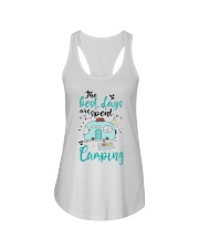 Camping Lovers The Best Days Are Spent Camping Ladies Flowy Tank tile