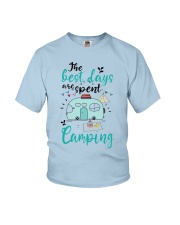 Camping Lovers The Best Days Are Spent Camping Youth T-Shirt tile
