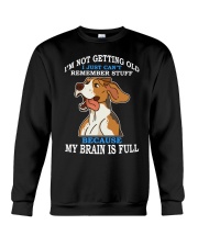 Beagle Dog My Brain Is Full Crewneck Sweatshirt tile
