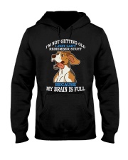 Beagle Dog My Brain Is Full Hooded Sweatshirt front