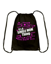 Mother Single Mom Drawstring Bag tile