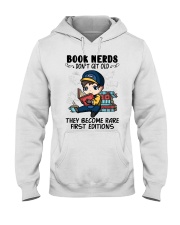 Book Nerds Don't Get Old Mechanic Hooded Sweatshirt front
