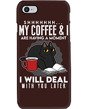 Book My Coffee And I Are Having A Moment Phone Case tile