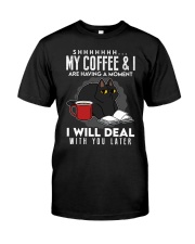 Book My Coffee And I Are Having A Moment Classic T-Shirt tile