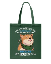 Shiba Inu Dog My Brain Is Full Tote Bag tile