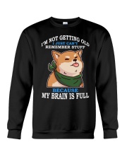 Shiba Inu Dog My Brain Is Full Crewneck Sweatshirt tile