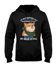 Shiba Inu Dog My Brain Is Full Hooded Sweatshirt front