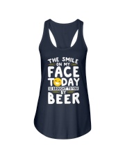 Beer The Smile On My Face Today Ladies Flowy Tank tile