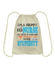 Nurse I'm A Grumpy Old Nurse Drawstring Bag tile