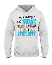 Nurse I'm A Grumpy Old Nurse Hooded Sweatshirt front