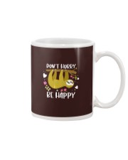 Sloth Don't Hurry Be Happy Funny Lazy Sloth Mug tile