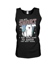 Samoyed Dog I'm Not Short Unisex Tank tile