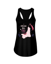 Llama Dream Big Little One Llama Ladies Flowy Tank tile
