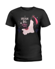 Llama Dream Big Little One Llama Ladies T-Shirt tile