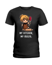 Mother My Kitchen My Rules Ladies T-Shirt tile