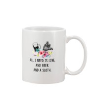 Sloth I Need Is Love And Beer And A Sloth Mug tile