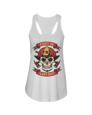 Firefighter First In Last Out Ladies Flowy Tank tile