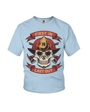 Firefighter First In Last Out Youth T-Shirt tile