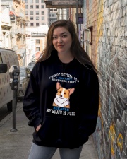 Corgi Dog My Brain Is Full Hooded Sweatshirt lifestyle-unisex-hoodie-front-1