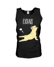 Bulldog Dog French Bulldog Yoga Exhale Unisex Tank tile