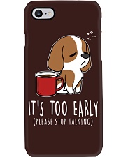 Beagle Dog It's Too Early Phone Case tile