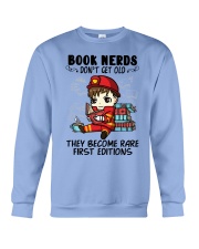 Book Nerds Don't Get Old Firefighter Crewneck Sweatshirt tile