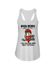 Book Nerds Don't Get Old Firefighter Ladies Flowy Tank tile
