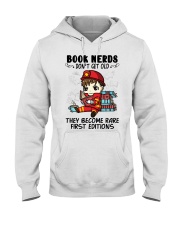 Book Nerds Don't Get Old Firefighter Hooded Sweatshirt front