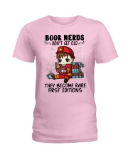 Book Nerds Don't Get Old Firefighter Ladies T-Shirt tile