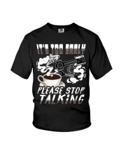 Mechanic It's Too Early Please Stop Talking Youth T-Shirt tile