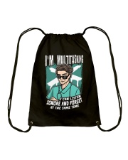 Nurse I'm Multitasking Drawstring Bag tile