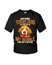 Beagle Dog My Beagle Can Do It Better Youth T-Shirt tile