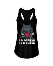 Dragon Too Stressed To Be Blessed Ladies Flowy Tank tile