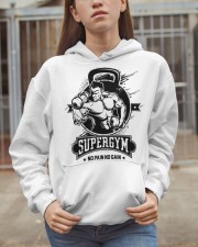Gym Supergym No Pain No Gain Gym Motivation Hooded Sweatshirt apparel-hooded-sweatshirt-lifestyle-07