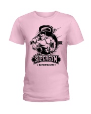 Gym Supergym No Pain No Gain Gym Motivation Ladies T-Shirt tile