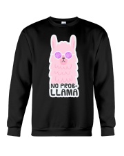 Llama No Problem Llama Crewneck Sweatshirt tile