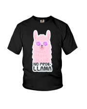 Llama No Problem Llama Youth T-Shirt tile