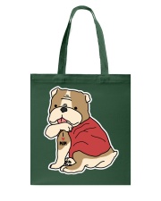 Bulldog Dog Tattoo I Love Mom Tote Bag tile