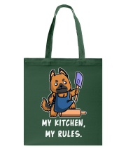 German Shepherd Dog My Kitchen My Rules Tote Bag tile