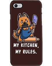 German Shepherd Dog My Kitchen My Rules Phone Case tile