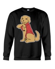 Golden Retriever Dog Tattoo I Love Mom Crewneck Sweatshirt tile