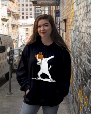 Terrier Dog Funny Dabbing Jack Russell Terrier Hooded Sweatshirt lifestyle-unisex-hoodie-front-1