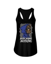 Terrier Dog Busy Doing Nothing Ladies Flowy Tank tile