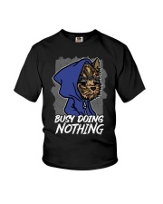 Terrier Dog Busy Doing Nothing Youth T-Shirt tile