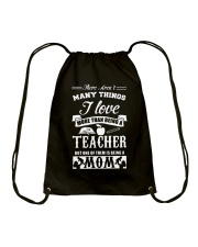 Teacher I Love More Than Being Teacher Drawstring Bag tile