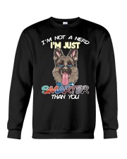 German Shepherd Dog I'm Not A Nerd Crewneck Sweatshirt tile
