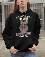 German Shepherd Dog I'm Not A Nerd Hooded Sweatshirt apparel-hooded-sweatshirt-lifestyle-07